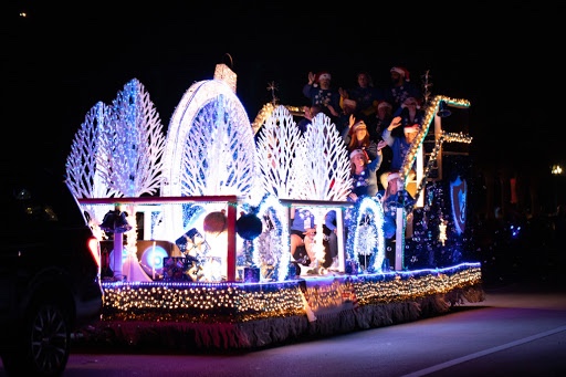 Festive light parade