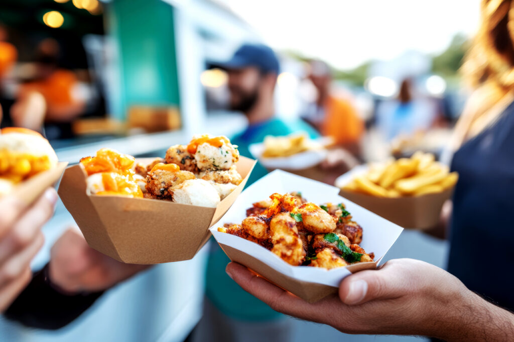 Food from a food truck