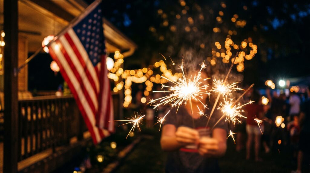 July 4th sparklers