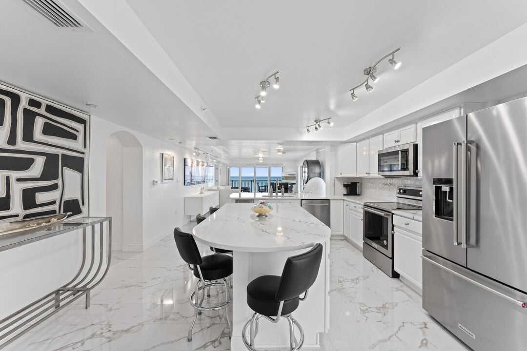 A kitchen in one of our Space Coast condos